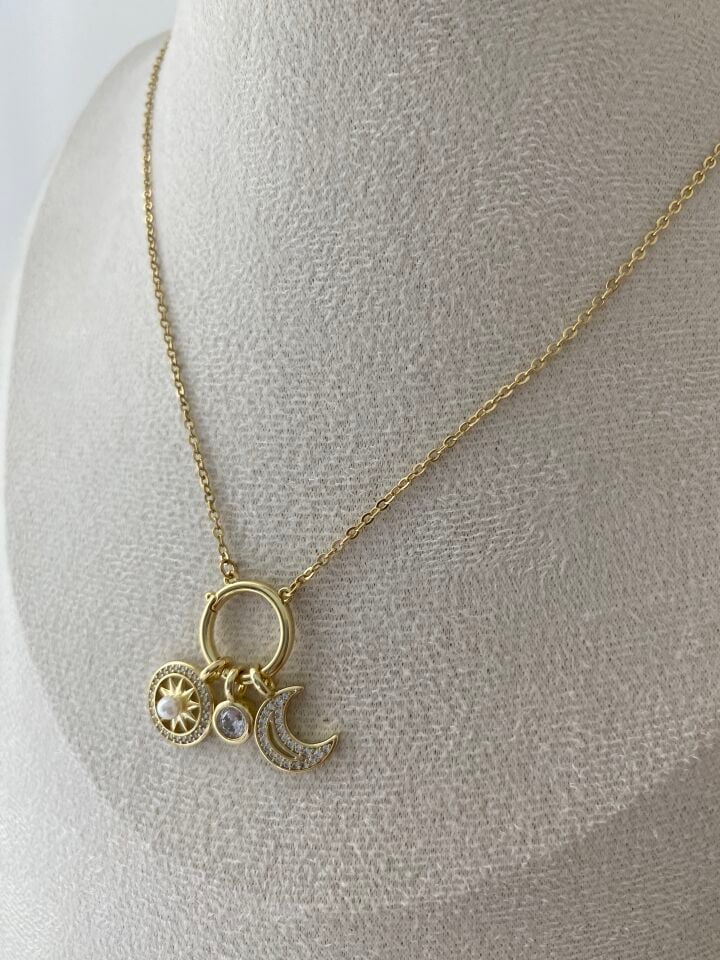 Özel Seri Pearl Charm Kolye