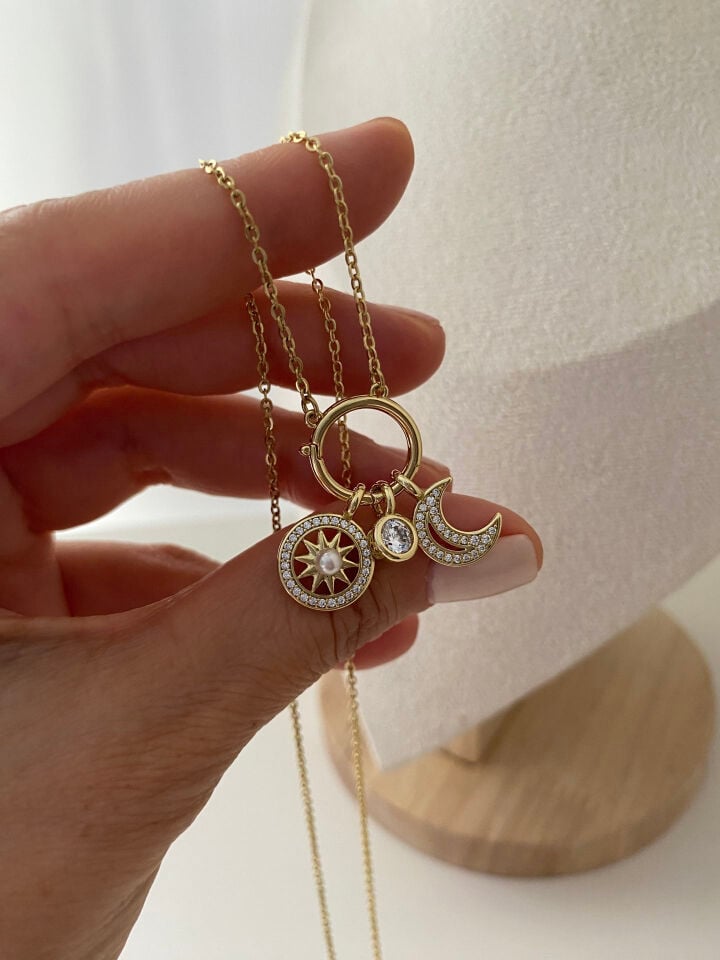 Özel Seri Pearl Charm Kolye