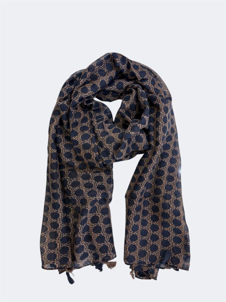 Desenli 90*190 Pamuklu Uzun Şal