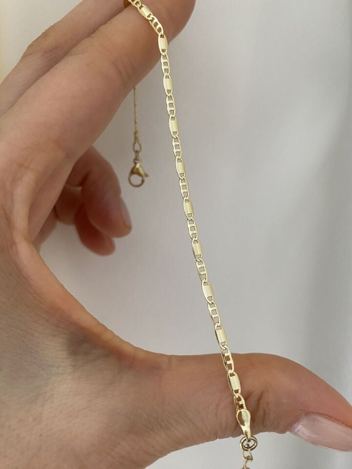 Unisex İnce Vintage Bileklik (19cm+3cm ek)