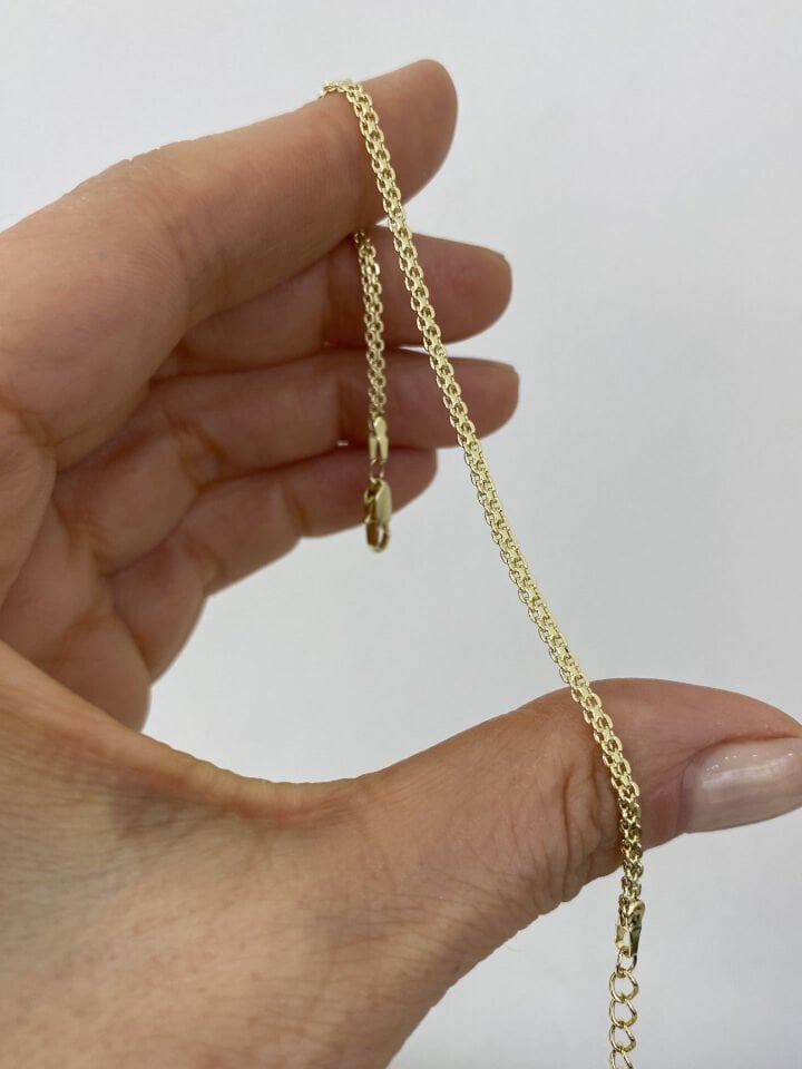 Unisex İnce Halat Zincir (19cm)