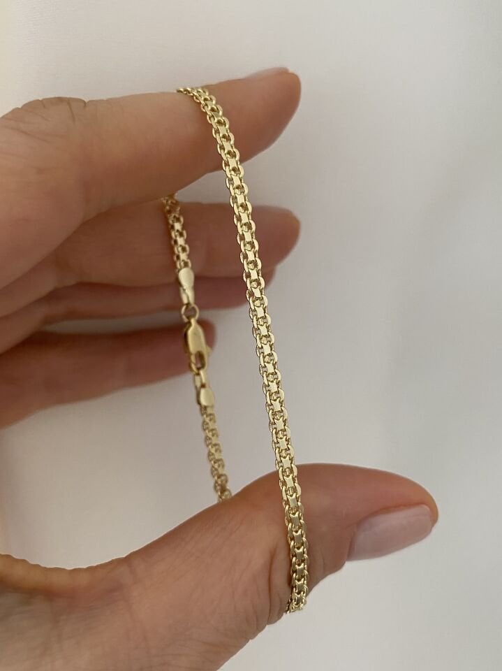 Unisex İnce Halat Zincir (19cm)