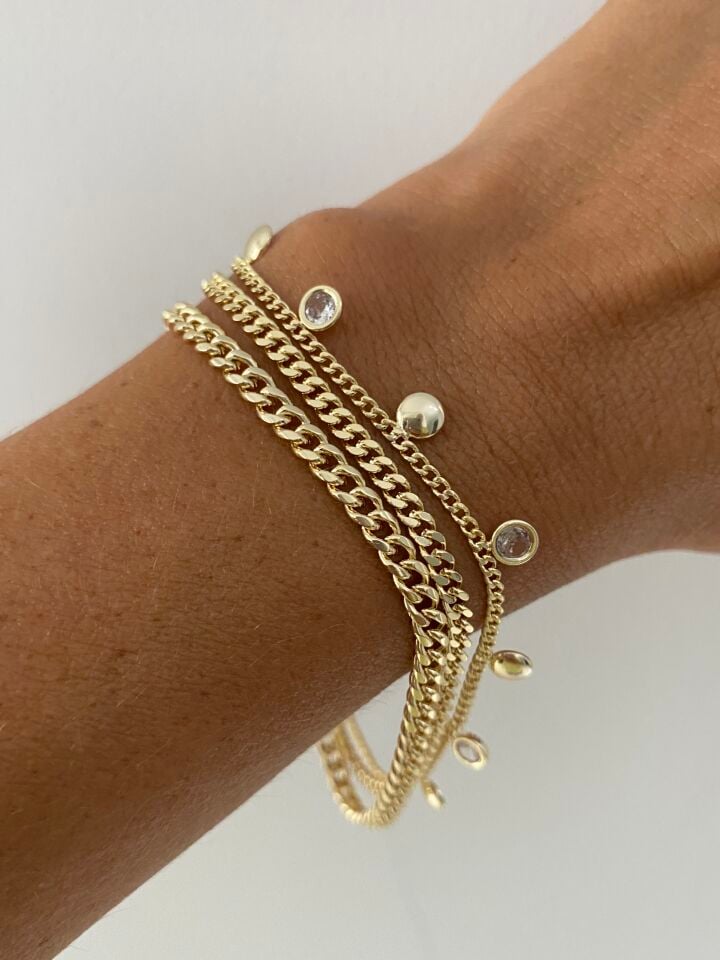 Pul Charm Detaylı Çoklu Spor Gurmet Bileklik