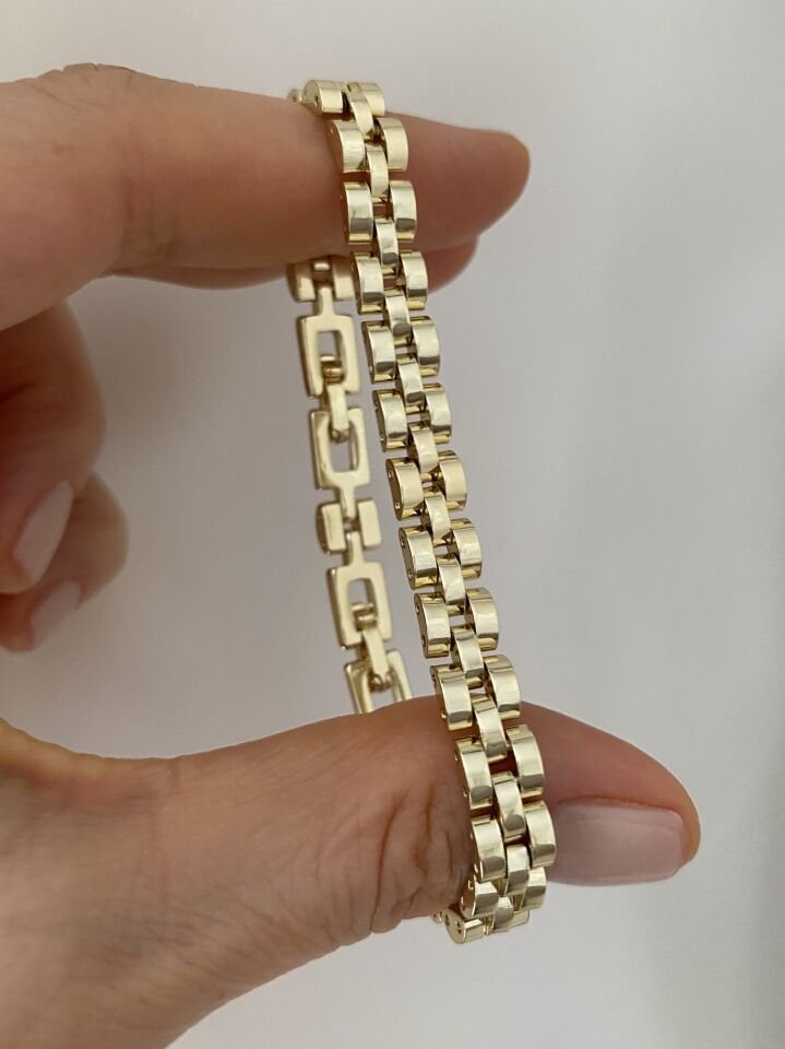 Unisex (7mm kalınlık) Kordon Model Bileklik (19cm)