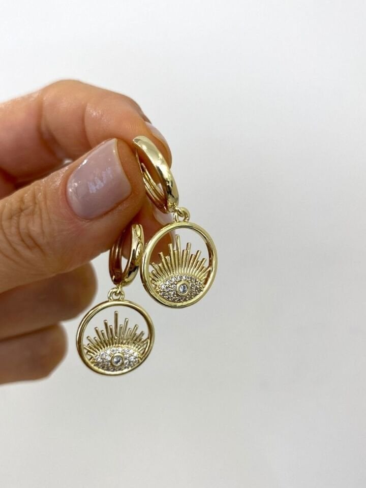 Göz Detay Halka Küpe