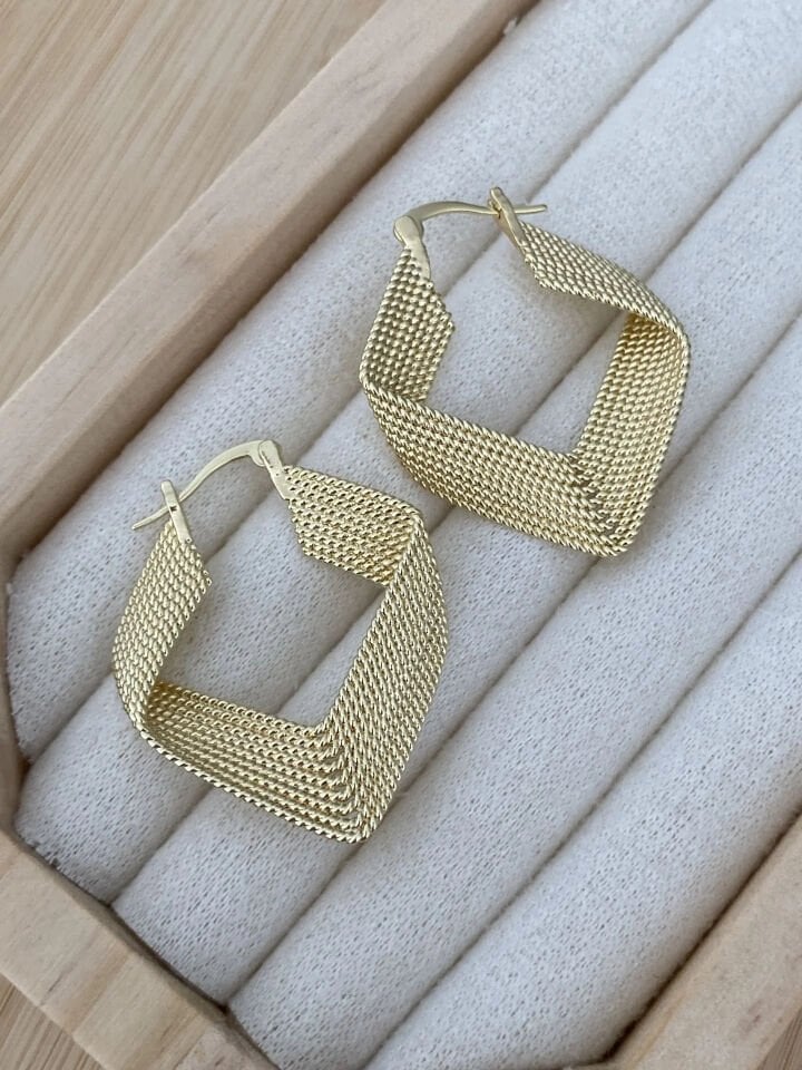 Midyat İşçilik Etnik Halka Küpe