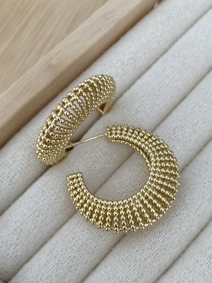 Midyat İşçilik Yarım Halka Küpe