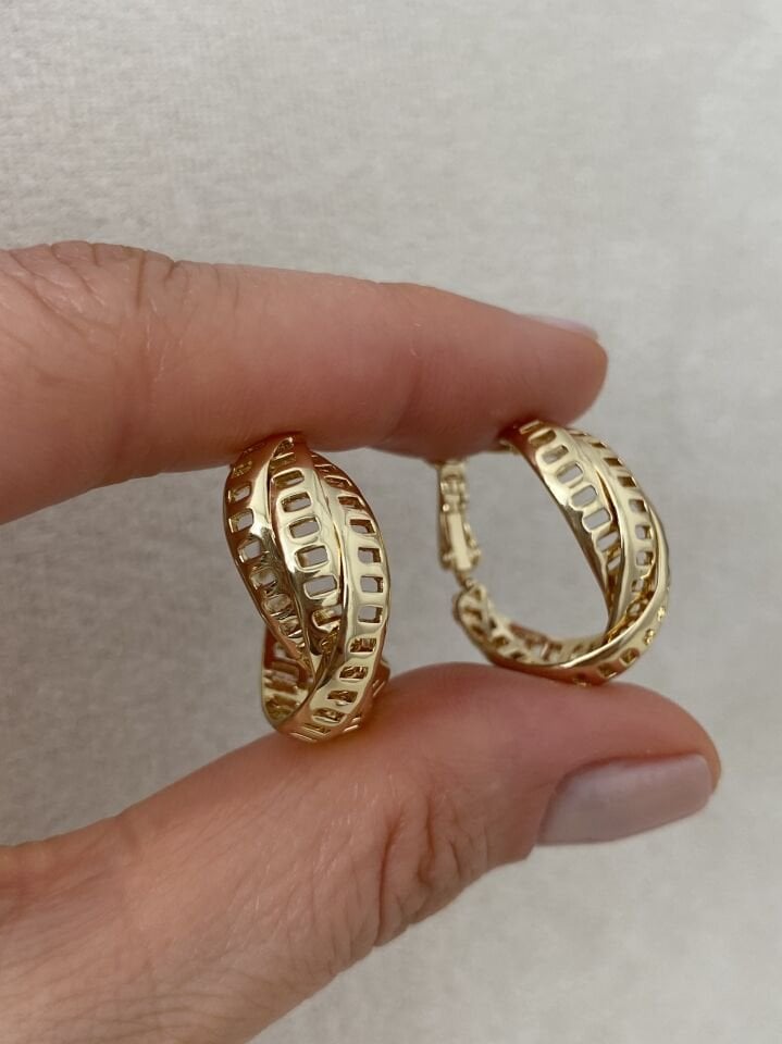 Greek Model Halka Küpe