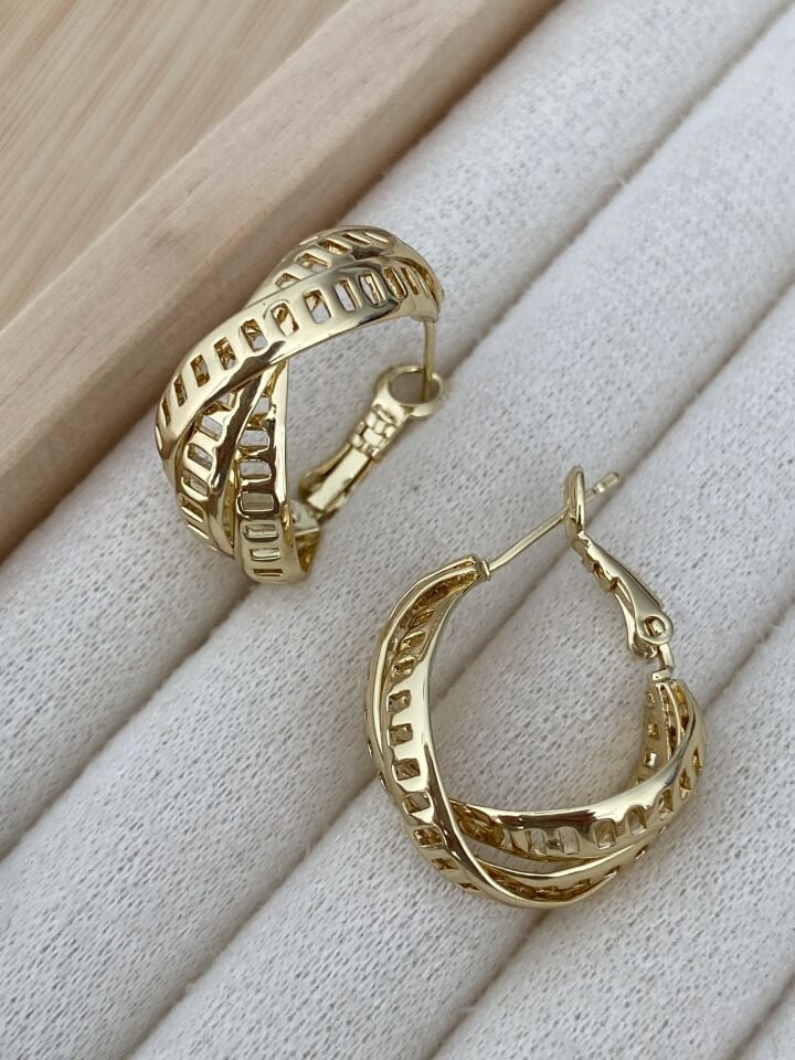 Greek Model Halka Küpe