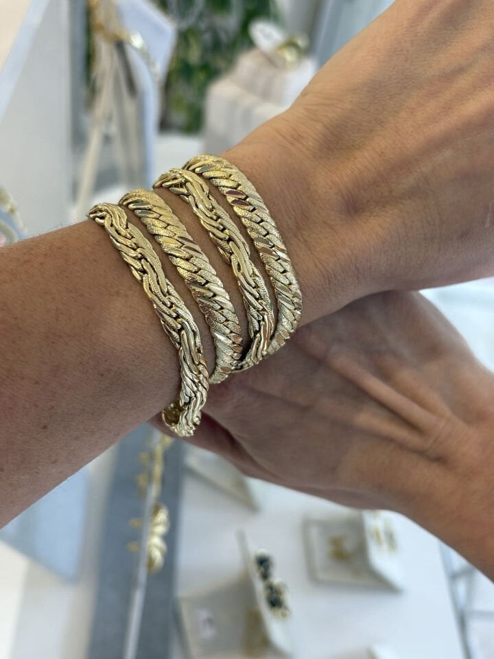 Lazer Kesim Dokulu Gurmet Bileklik (18cm)