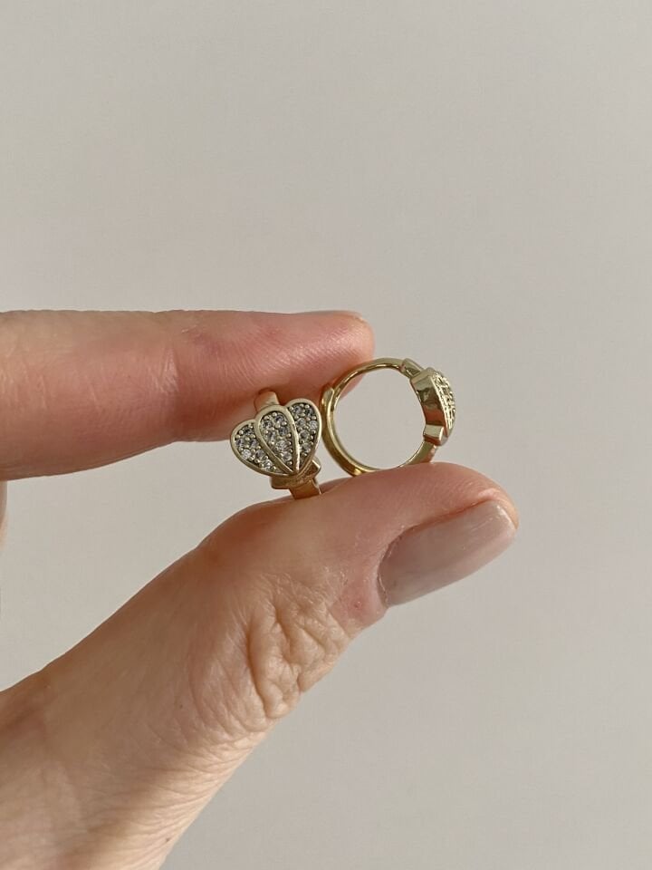 ''Özel Seri'' Çocuk Kelebek Kanadı Halka Küpe (1cm iç çap)