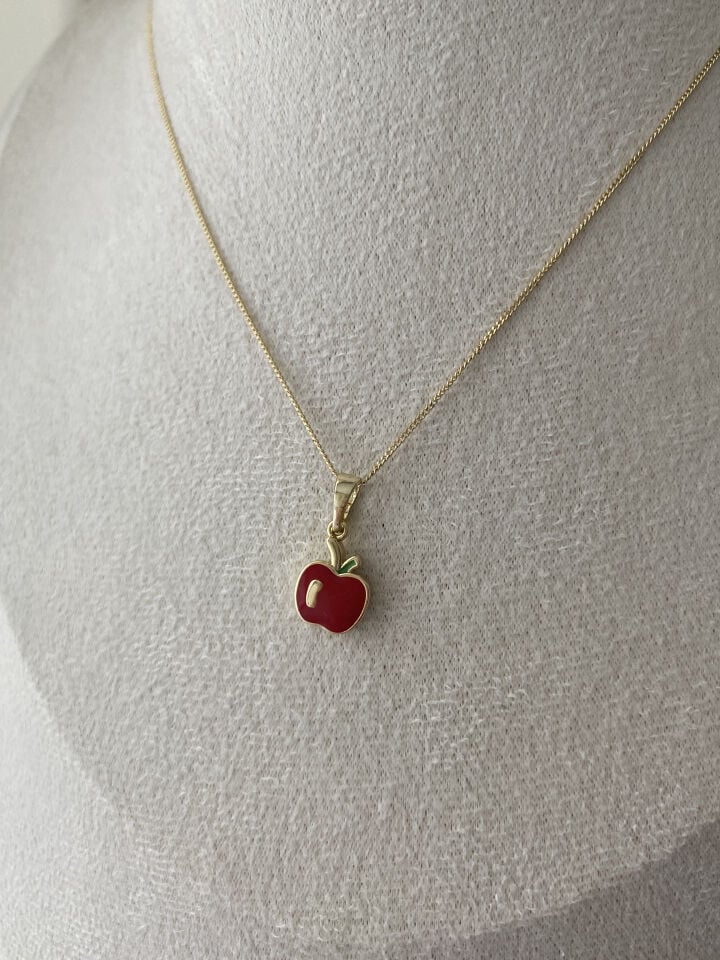 ''Özel Seri'' Mineli Elma Kolye (45cm)
