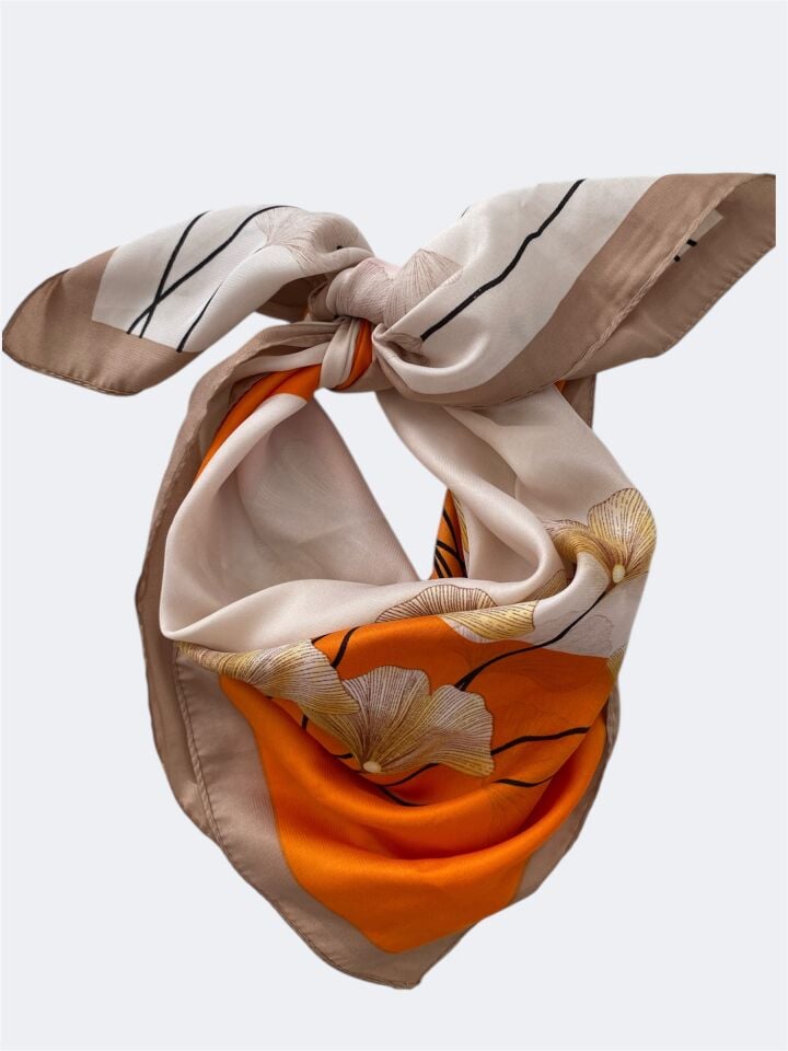 Desenli Çift Taraflı 70*70 Fular