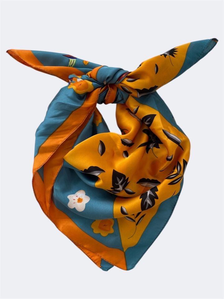 Desenli Çift Taraflı 70*70 Fular