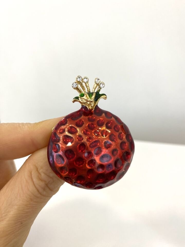 Kırmızı Nar Broş