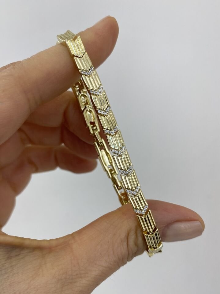 Taşlı Luna Bileklik (17cm+ek)