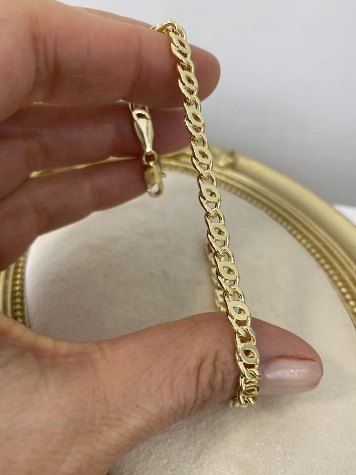 Kuşgözü Model Zincir Bileklik (17cm)