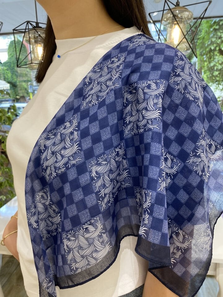 55*55 Pamuk Dokulu Bandana Fular