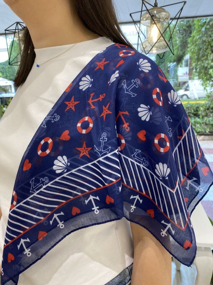 55*55 Pamuk Dokulu Bandana Fular