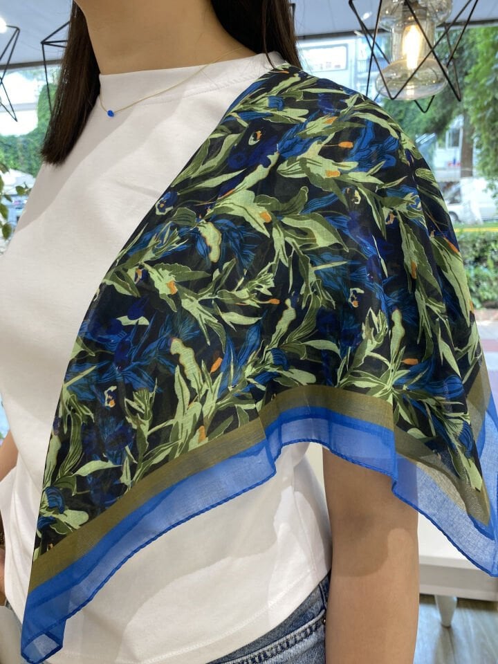 55*55 Pamuk Dokulu Bandana Fular