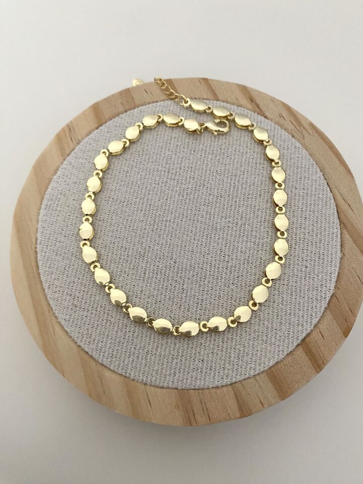 Altın Kaplama Arpa Halhal (22cm+5cm ek)