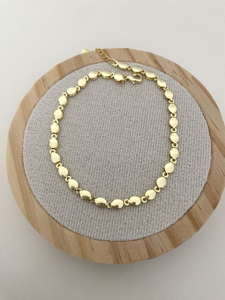 Altın Kaplama Arpa Halhal (22cm+5cm ek)