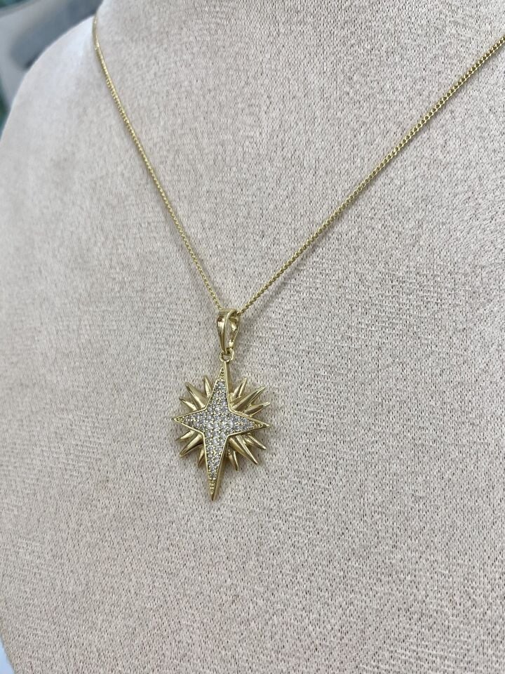 Altın Kaplama Sirius Figür Kolye (45cm)