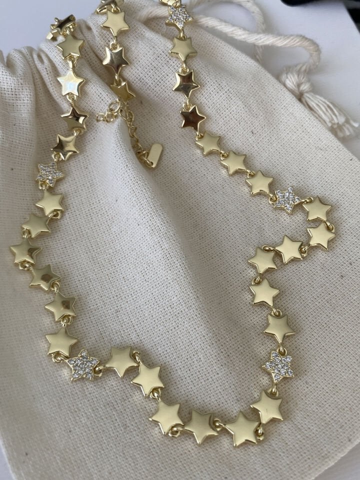 Tam Tur Yıldız Kolye (45cm)