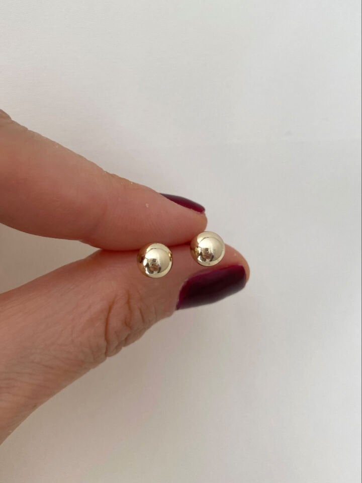 “Özel Seri” Gold Top Küpe