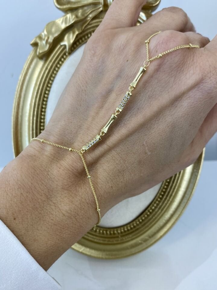Altın Kaplama Taşlı Çubuk Detaylı Şahmeran Gold