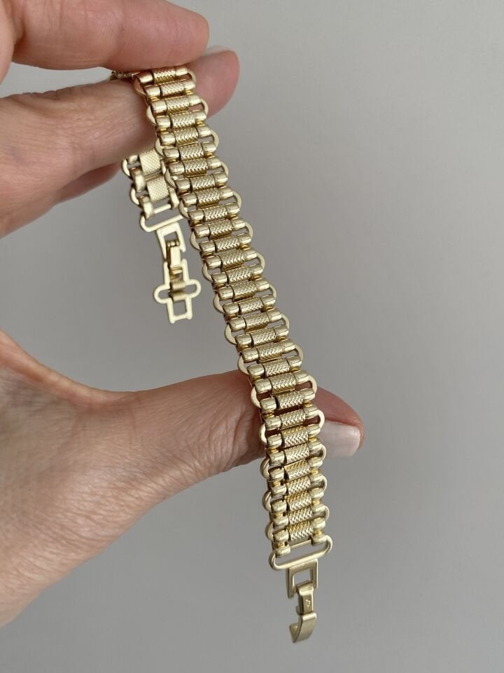 Özel Seri Kalın Hasır Model Bileklik(17cm+ek)