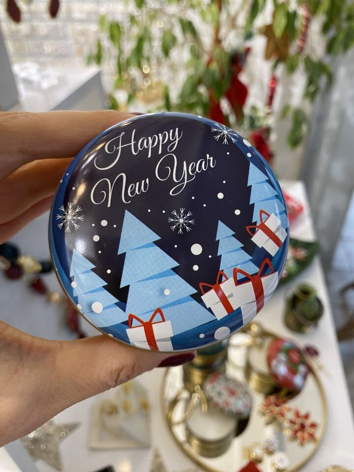 Yılbaşı Konsept Mumlu Kutu