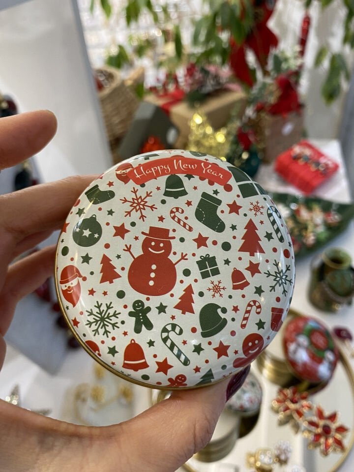 Yılbaşı Konseptli Mumlu Kutu