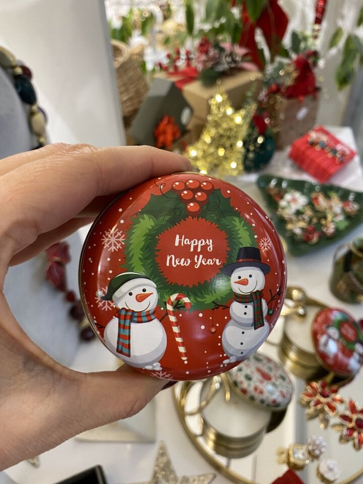 Yılbaşı Konseptli Mumlu Kutu