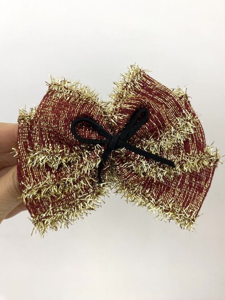 Yılbaşı Dore Sırmalı Kırmızı Otomatik Toka(Kopya)