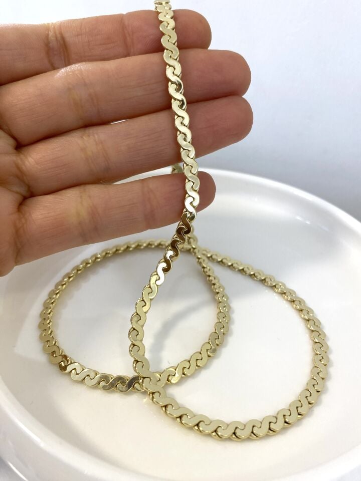 “Özel Seri” Yassı Örgü Zincir “50cm”