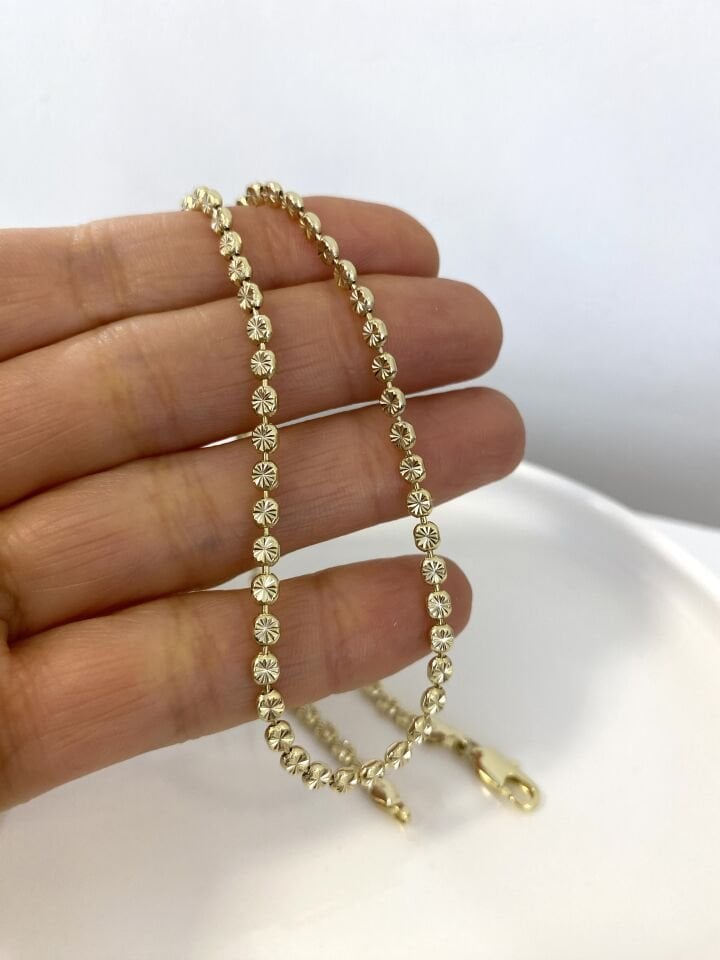 “Özel Seri” Lazer Kesim Ezme Zincir “50cm”