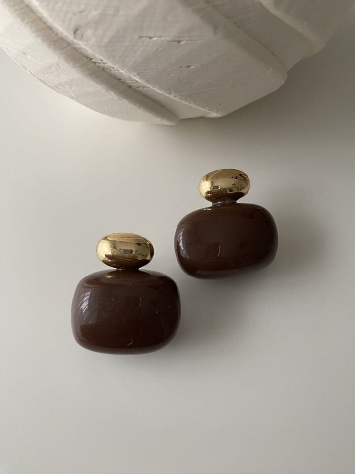 Kahverengi Şeker Küpe