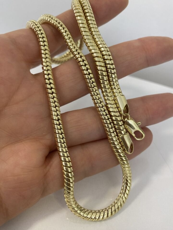 Özel Seri Kalın Piton  Zincir Kolye 60cm