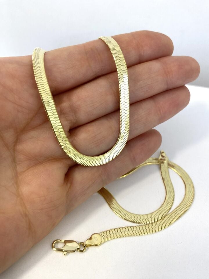 “Özel Seri” Yassı İtalyan Balıksırtı Zincir “60cm”