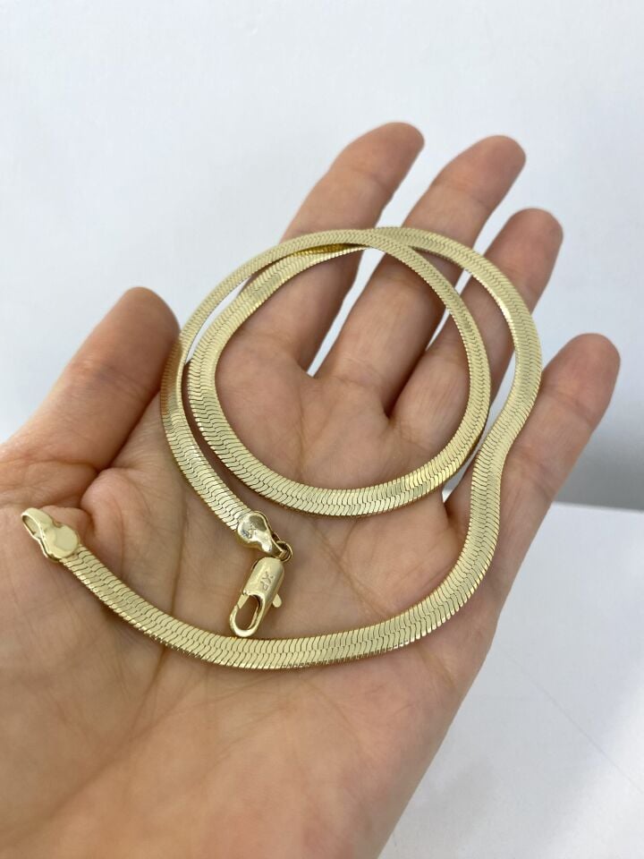 “Özel Seri” Yassı İtalyan Balıksırtı Zincir “60cm”