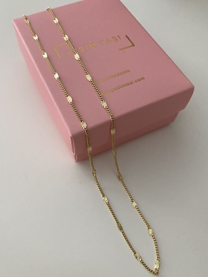 Minimal Oval Pullu Ezme Zincir “45cm”