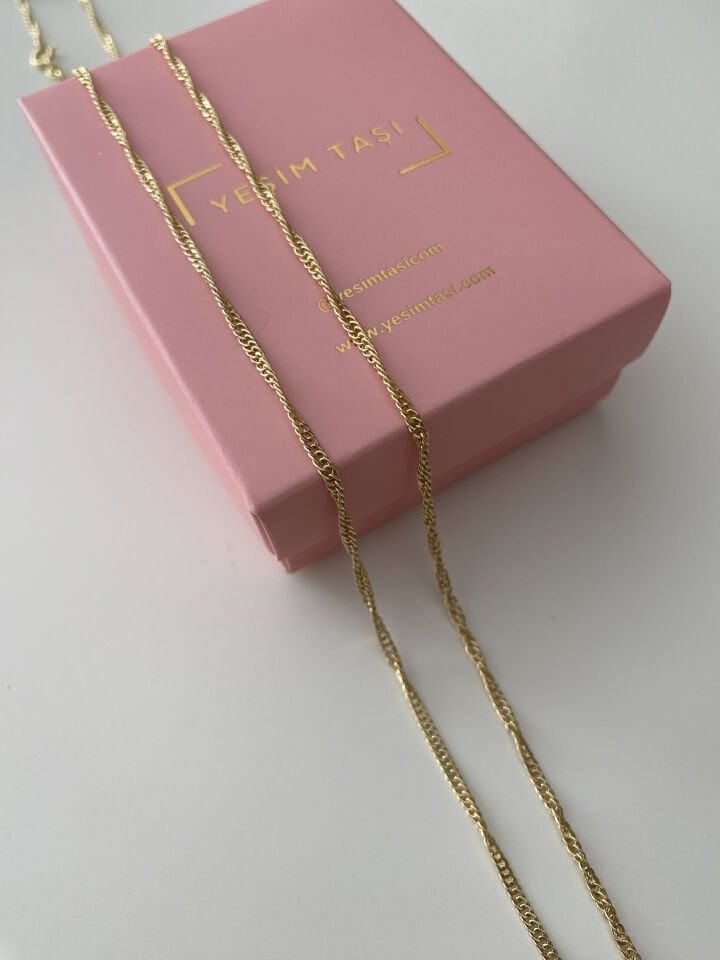 İnce DNA Sarmal Zincir “60cm”