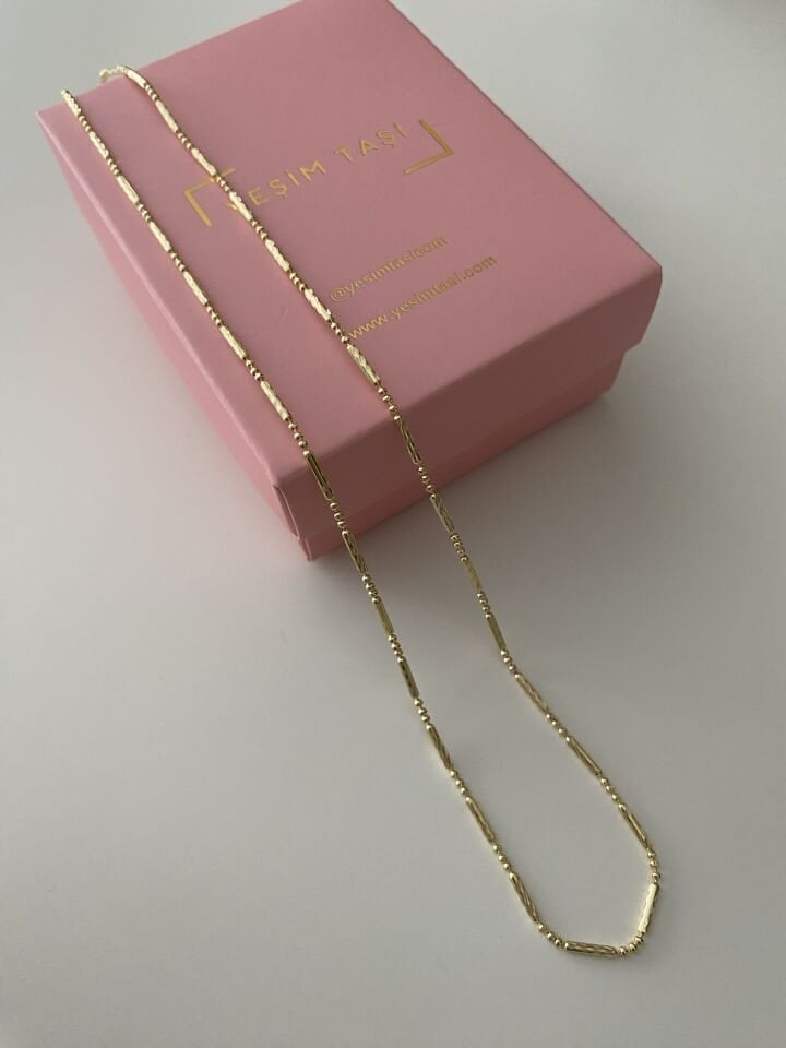 Minimal İnce Çubuk Zincir ''45cm''
