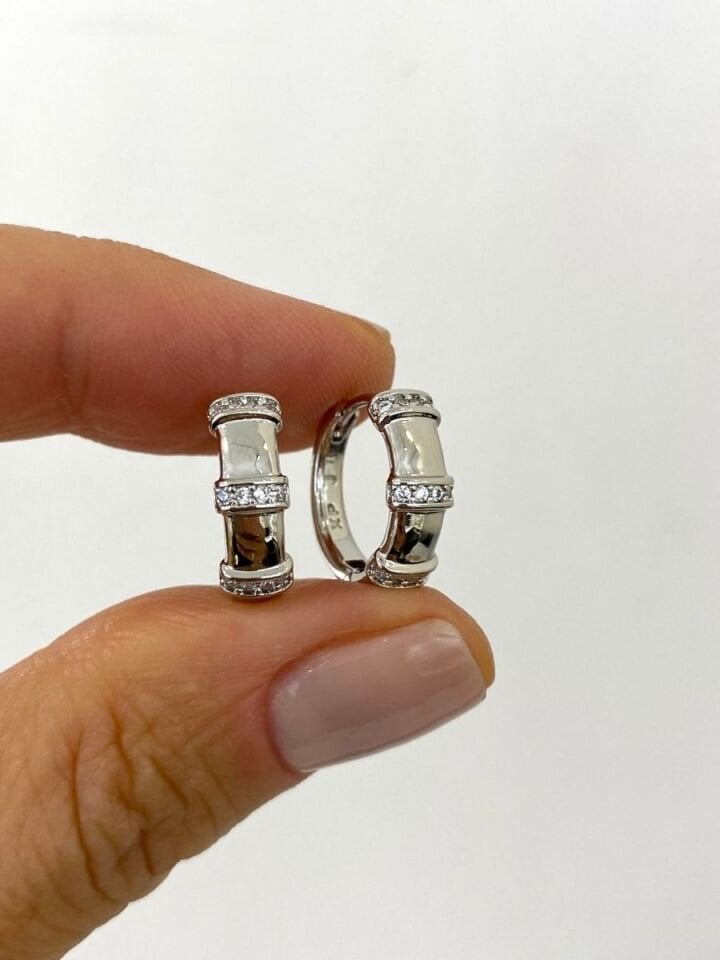 ''Özel Seri'' Taşlı Halka Küpe