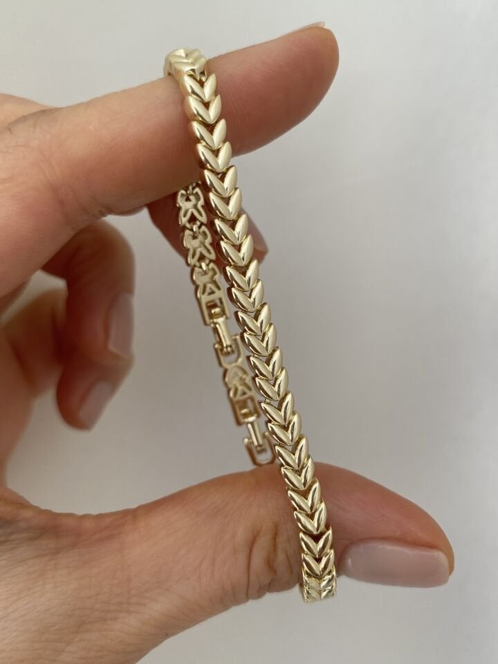 Başak Model Plaka Bileklik