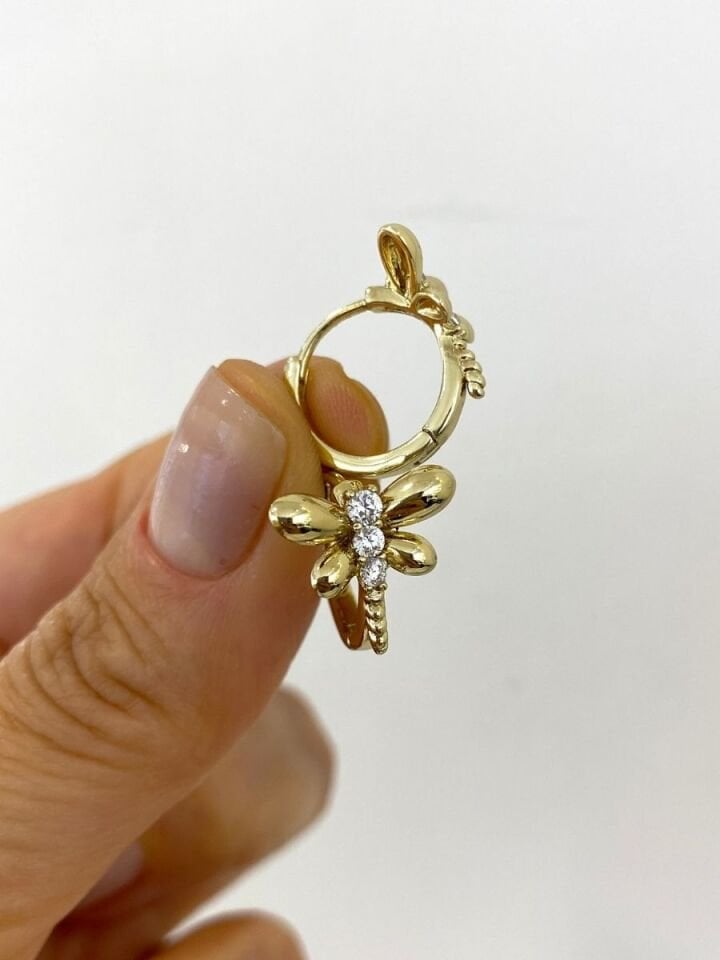 ''Özel Seri'' Yusufçuk Detay Halka Küpe