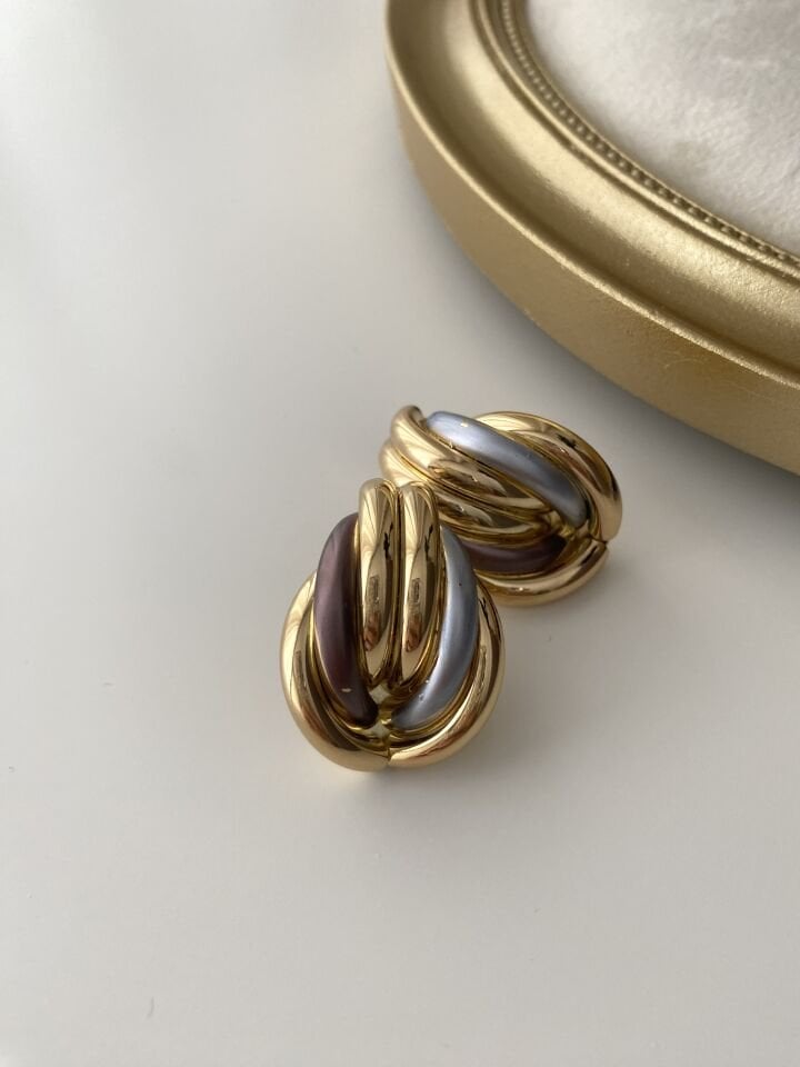 Bombeli Soft Renkli Vintage Küpe