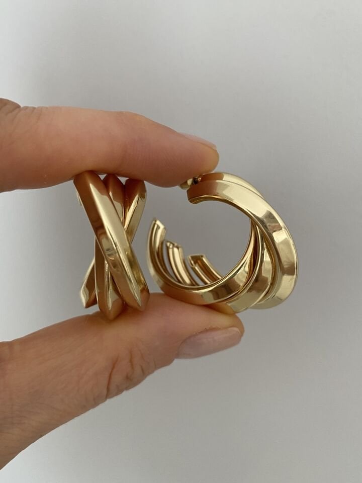 Çoklu Görünümlü Çapraz Boru Küpe