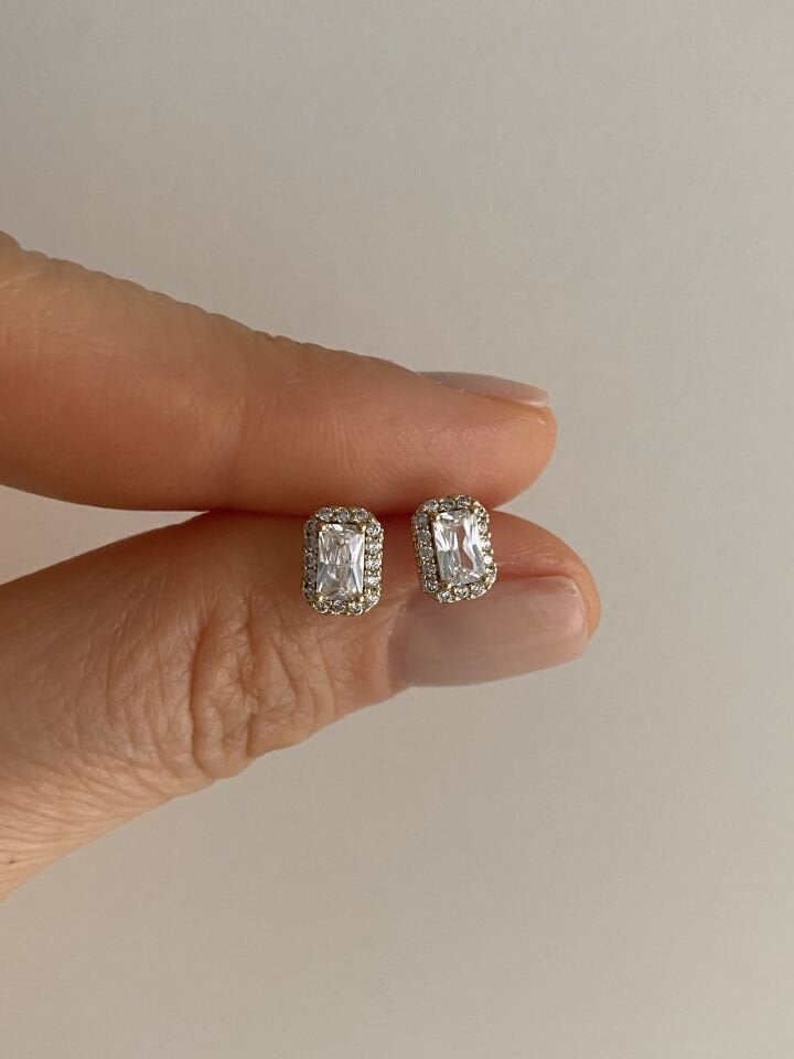 “Özel Seri” Minimal Baget Küpe Gold